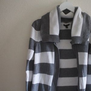 EXPRESS//Striped open cardigan